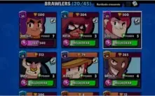 Conta lvl 40, 3k de troféus, 20 brawlers e 96 gemas