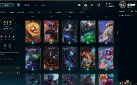 Conta LOL 138 champs, 28k de essência azul,213 skins