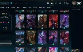 Conta LOL 138 champs, 28k de essência azul,213 skins