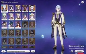 Conta com Ayato e a espada dele (Maremoto) e Qiqi (lvl 38)