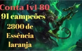 Conta lvl 80+2 skins ultimate+2800 de Essência laranja