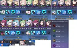 V Conta Grand Chase Mobile Level 173 + 30K Gemas + 30K De En
