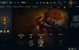Conta LOL, Unranked, Nível 34, com 42 Champs, Skin Ultimate