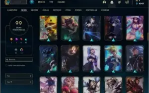Conta platina 3 com 88 champs e 99 skins ( MAIN ADC )