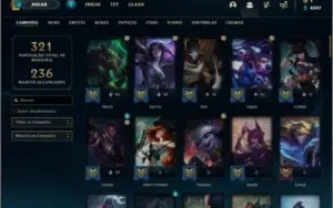 Conta platina 3 com 88 champs e 99 skins ( MAIN ADC )