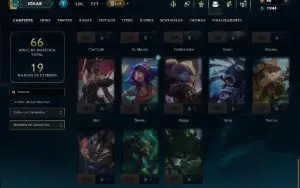 Prata 2 com 50 Champs e 15 Skins