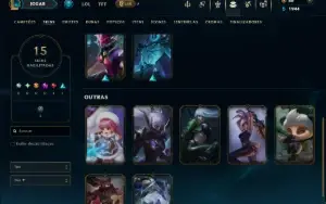 Prata 2 com 50 Champs e 15 Skins