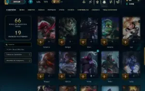 Prata 2 com 50 Champs e 15 Skins