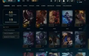 Prata 2 com 50 Champs e 15 Skins