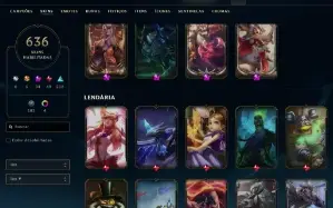 Conta Lol 636 Skins, Full Acesso.