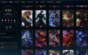 Conta Lol 636 Skins, Full Acesso.