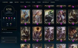 Conta Lol 636 Skins, Full Acesso.