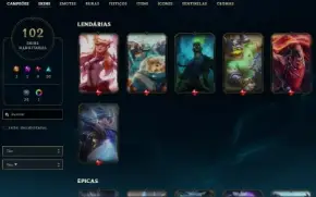 Conta lol prata 4 + 102 skins + lux elementarista