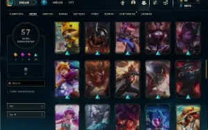Ouro 1 com 110 Champs e 57 Skins