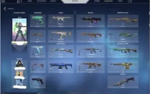 Conta Valorant Platina/gold com varias skins