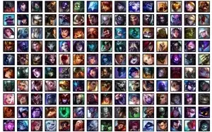 Conta Unranked com TODOS os champs e 216 Skins