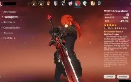 Genshin Impact  AR57 - 8 personagens 5*, 2 armas 5*