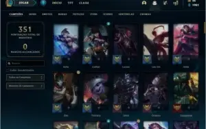 Conta prata 2 MAIN ADC com 102 skins e 103 champs