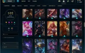 Conta prata 2 MAIN ADC com 102 skins e 103 champs
