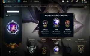 Conta prata 2 MAIN ADC com 102 skins e 103 champs