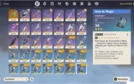 CONTA GENSHIN IMPACT AR45 AYAKA +RAIDEN +MONA +LANÇA DE JADE