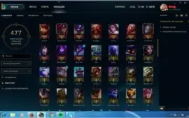 Conta diamante todos campeões e várias skins