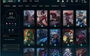 Conta ouro 2 com 145 champs e 97 skins ( MAIN ADC )