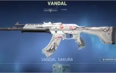 Conta Prata 1 com skin de Vandal Sakura
