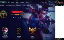 Conta lol - lvl45 - 164 skins - ouro 5 - 94k EA