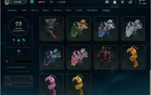Conta LoL - Platina 4 - 84 Skins - Todos os champions