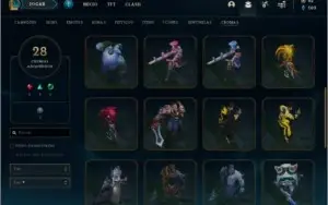 Conta LoL - Platina 4 - 84 Skins - Todos os champions