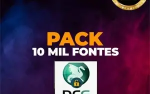 MEGA PACOTE COM 10 MIL FONTES PARA DESIGNER