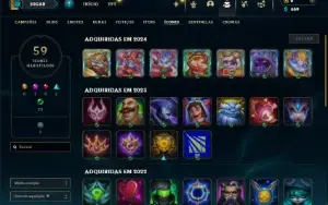 Prata 4 com 51 Champs e 8 Skins