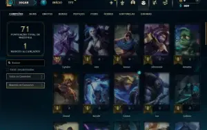 Prata 4 com 51 Champs e 8 Skins