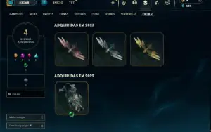 Prata 4 com 51 Champs e 8 Skins