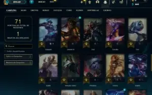 Prata 4 com 51 Champs e 8 Skins