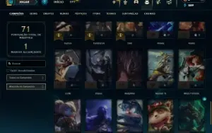Prata 4 com 51 Champs e 8 Skins