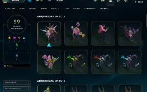 Conta Lol muitas skins