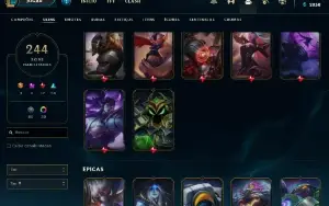 Conta Lol muitas skins