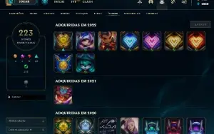 Conta Lol muitas skins