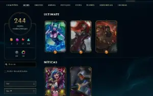 Conta Lol muitas skins