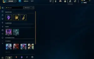 Unranked com 31 Champs e 5 Skins + 2 Fragmentos