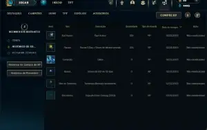 Unranked com 31 Champs e 5 Skins + 2 Fragmentos
