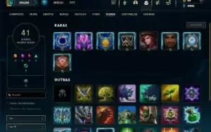 Unranked com 31 Champs e 5 Skins + 2 Fragmentos
