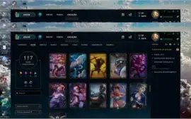 Conta LOL Platina 3,Ex diamante 4, 120 skins, 100+ champions