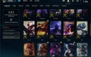 Conta Unranked com 41 Champs e 15 Skins + 1 Fragmento