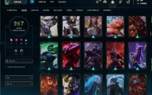 Conta prata 1 com TODOS os champs e 267 skins + 3 Ultimates