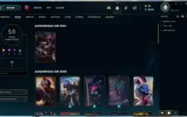 Conta Prata 2 Com 99 campeões e 50 skins