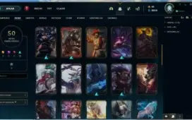 Conta Prata 2 Com 99 campeões e 50 skins