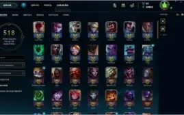 Conta de lol 220 skins e todos os champs